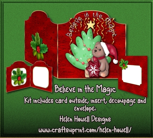 Believe in the Magic - Cut and Fold Card