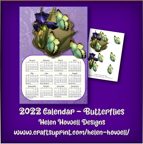 2022 Calendar - Butterflies