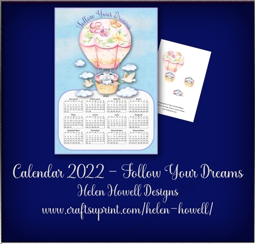 2022 Calendar - Follow Your Dreams 