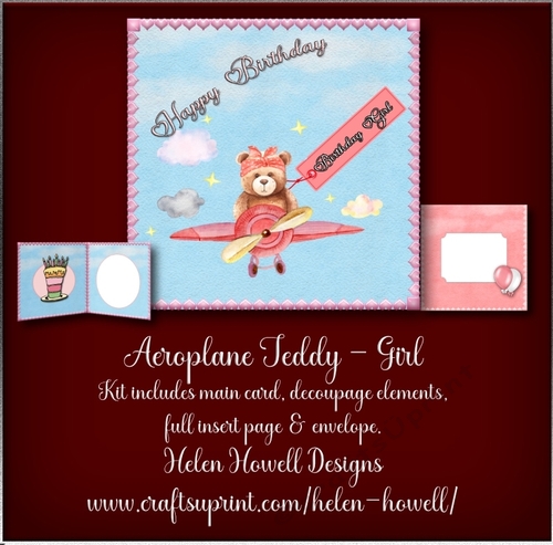Aeroplane Teddy - Girl 