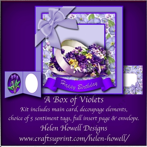 Box of Violets - Multi Occasions Card