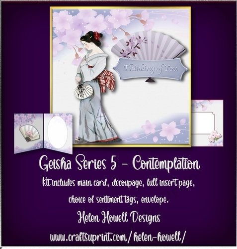 Geisha Series 5 - Contemplation   - Multi Occasions card