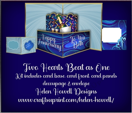 Two Hearts Beat as One - Pop Out Card 