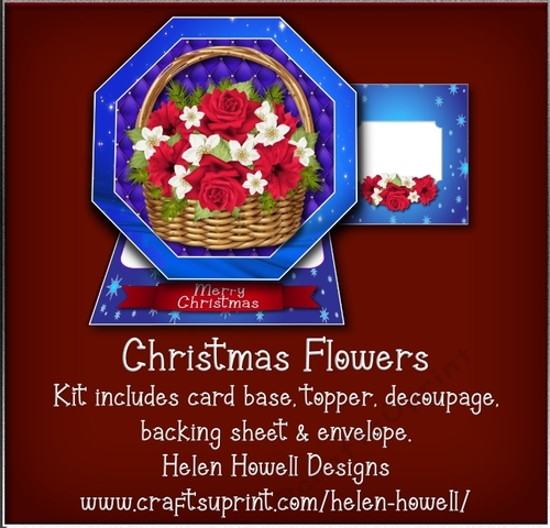 Christmas Flowers - Easel Card