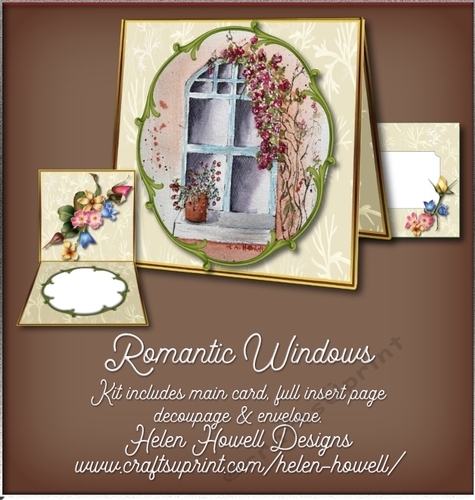 Romantic Windows - Tent Card, Multi Occasions