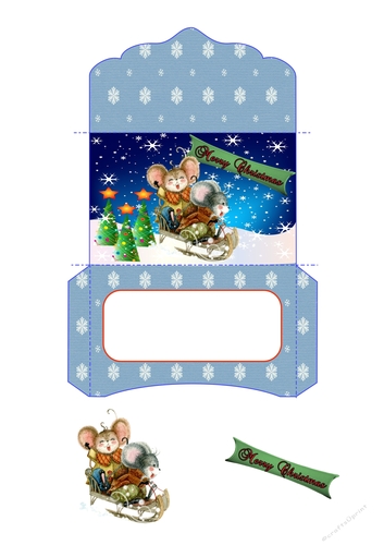 Merry Christmas Gift Card Wallet 