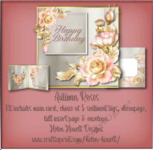 Autumn Roses- Multi Occasions Card