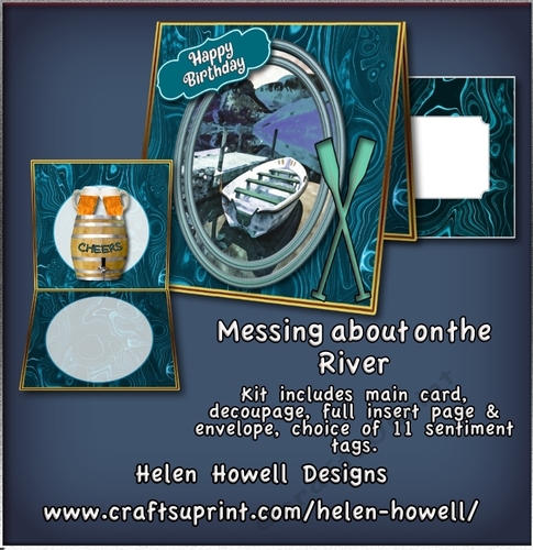 Messing About on the River - Tent card -  Multi Occasions Male Card
