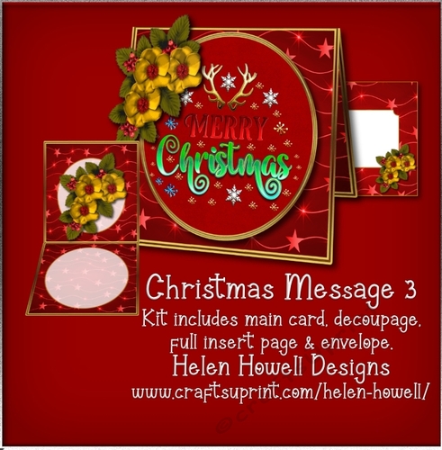 Christmas Message 3 - Tent Card