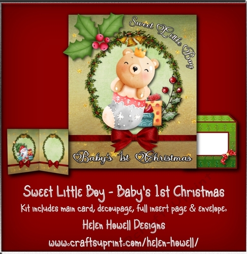 Sweet Little Boy - Babys 1st Christmas