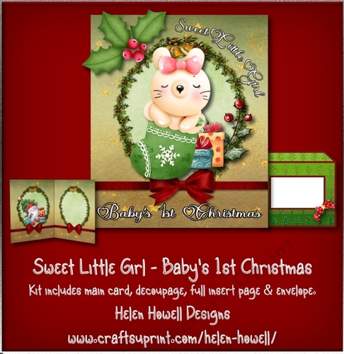 Sweet Little Girl - Babys 1st Christmas