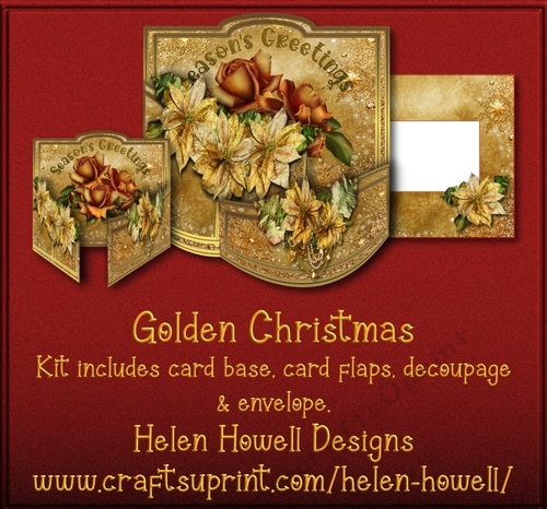 Golden Christmas - Bendy Card 