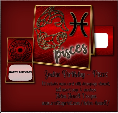 Zodiac - Pisces - Unisex Card