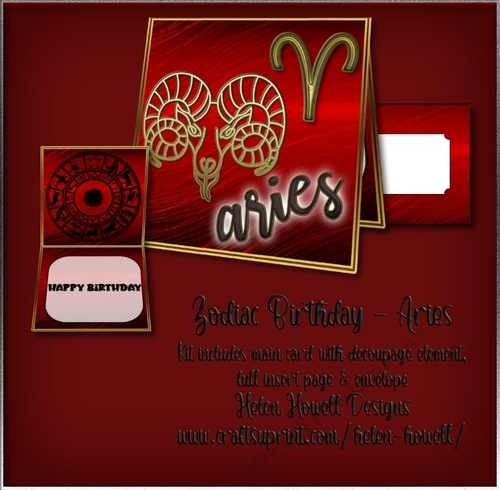 Zodiac - Aries - Unisex Card  
