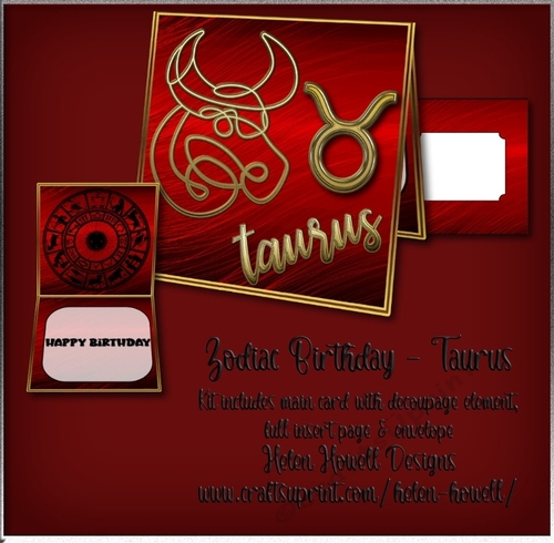 Zodiac Taurus - Unisex Card  