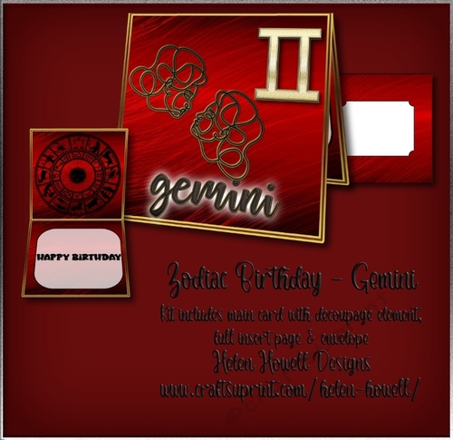 Zodiac Gemini - Unisex Card  