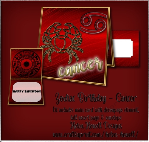 Zodiac Cancer - Unisex Card  