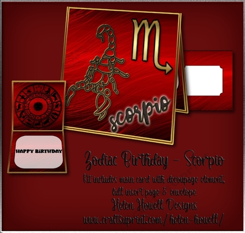 Zodiac Scorpio - Unisex Card