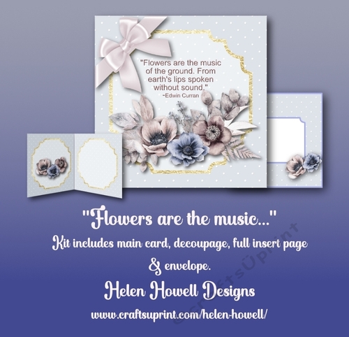 Flowers are the music... - Flower Quote Cards 4