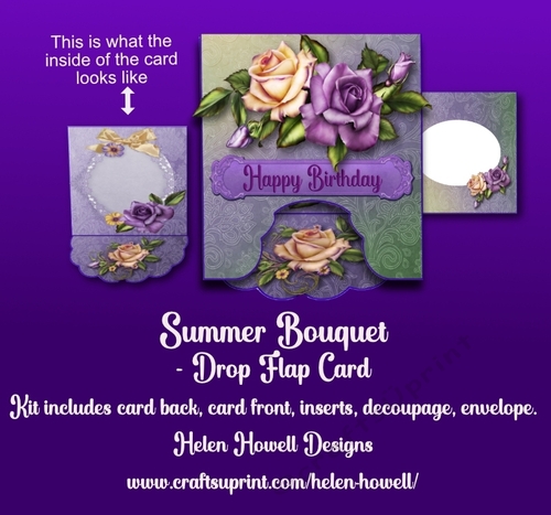Summer Bouquet - Multi Occasions Flap Fold Card