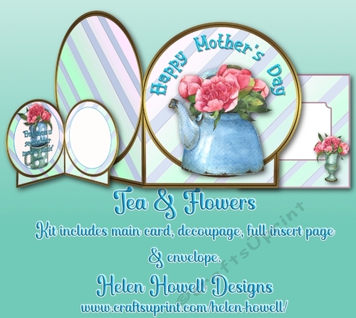 Tea & Flowers - Mothers Day Card