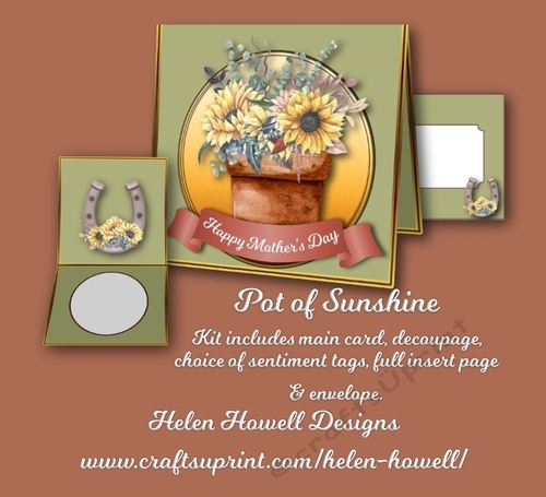 Pot of Sunshine - Tent Card - Multi Occasions 