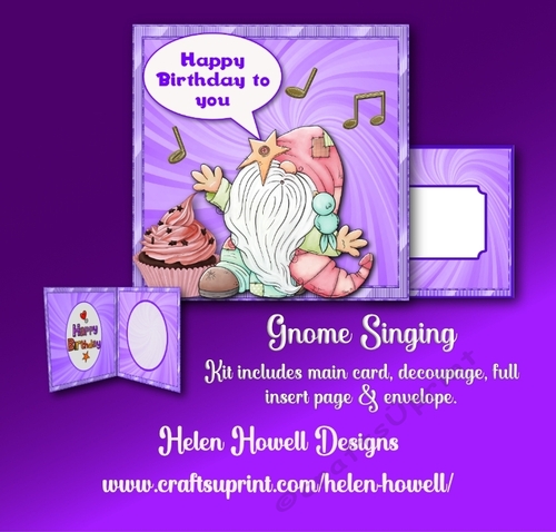 Gnome Singing - Unisex Card 