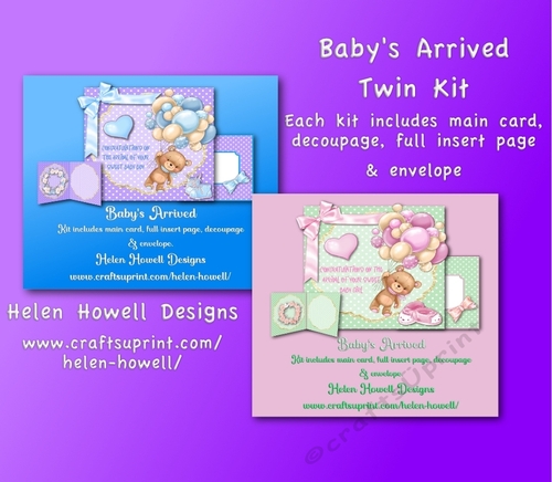 Babys Arrived -Girl/Boy Twin Kit 