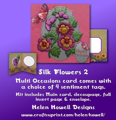 Silk Flowers 2 - Multi Occasions Card 