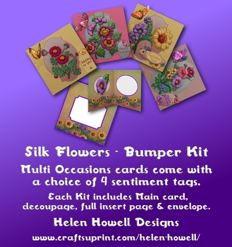 Silk Flowers 5 - Multi Occasions Card - Bumper Kit