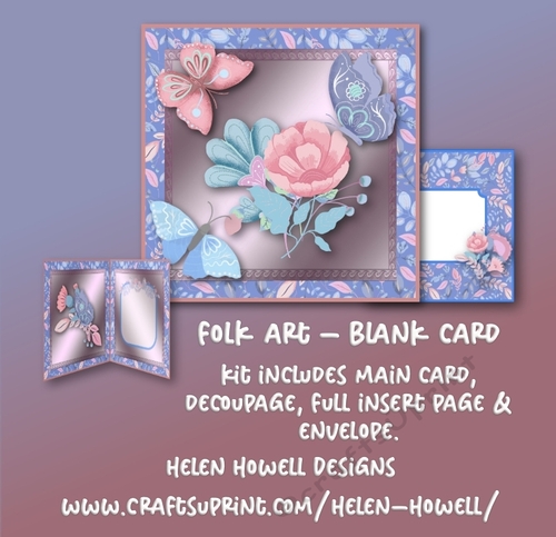 Folk Art - Blank Card
