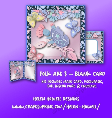 Folk Art 3 - Blank Card