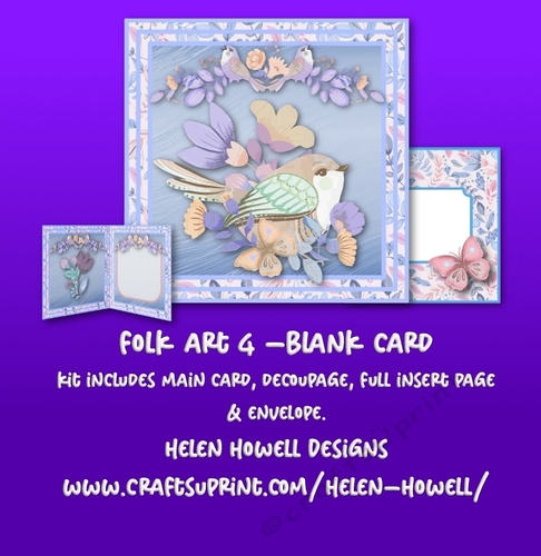 Folk Art 4 - Blank Card