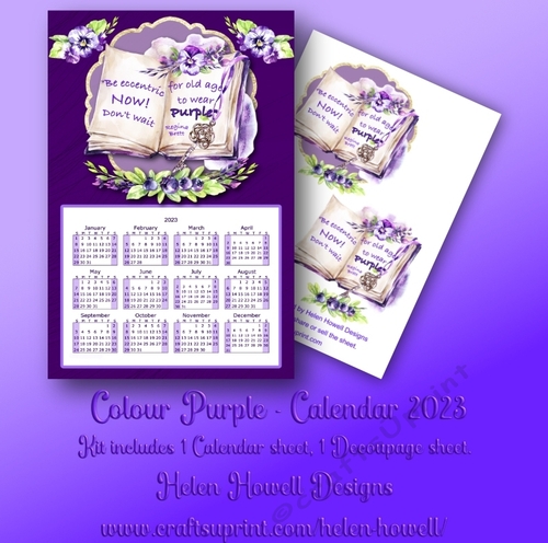Colour Purple - Calendar 2023