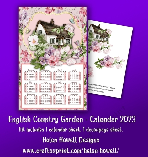 English Country  Garden - Calendar 2023