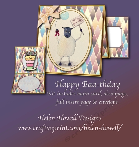 Happy Baa-thday - unisex card.