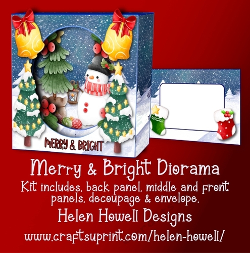 Merry & Bright Diorama Card