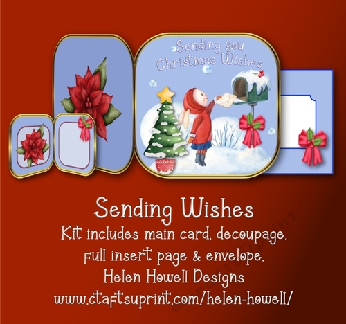 Sending Wishes - Cut and Fold Card