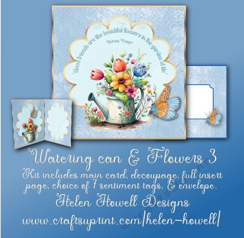 Watering Can & Flowers 3 - multi occasions card