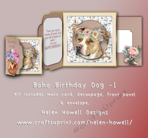 Boho Birthday Dog - 1