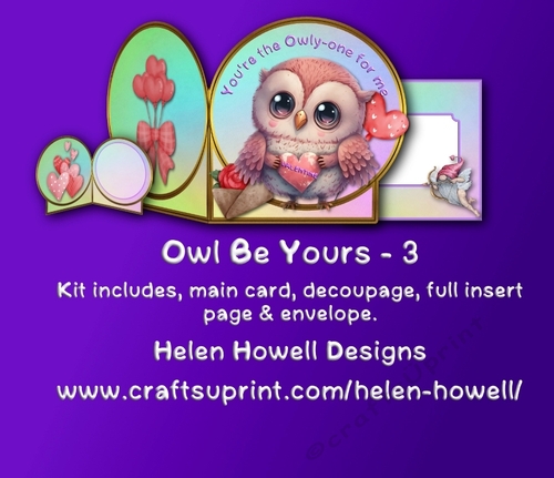Owl Be Yours 3 - Cut and fold card