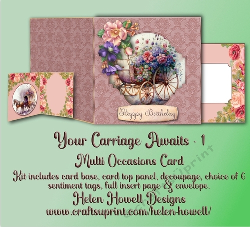 Your Carriage Awaits - Cut & Fold with 3D Front Panel 