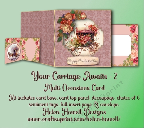 Your Carriage Awaits 2 - Cut & Fold with 3D Front Panel 