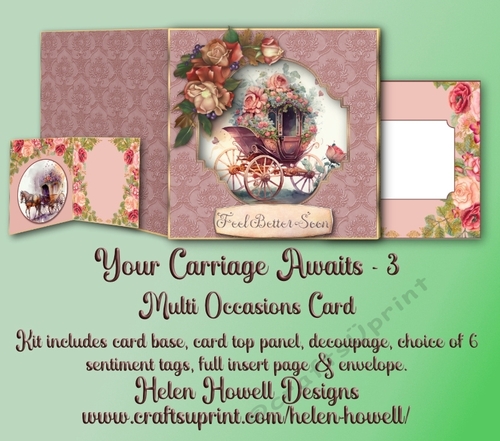 Your Carriage Awaits 3 - Cut & Fold with 3D Front Panel 