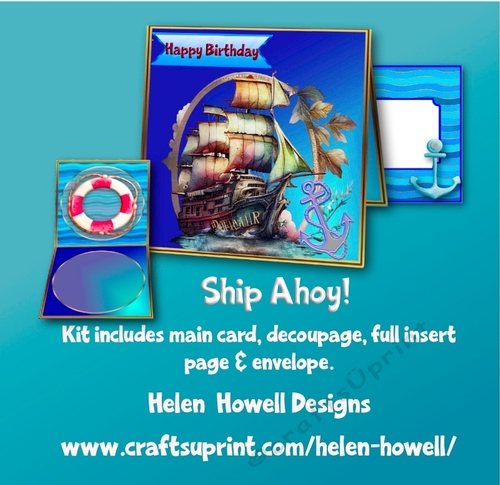 Ship Ahoy - Tent Card