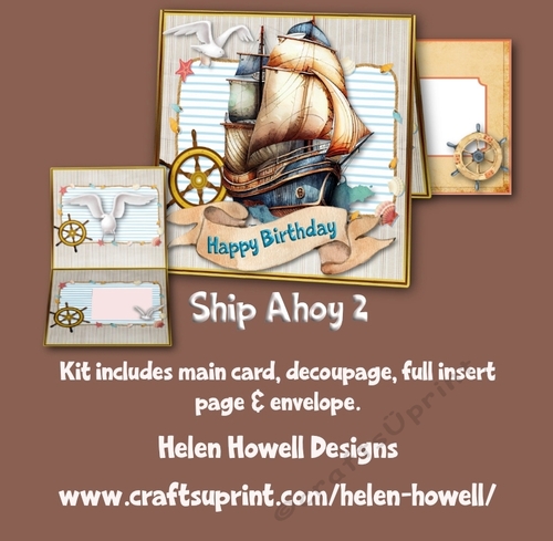 Ship Ahoy 2 - Tent Card