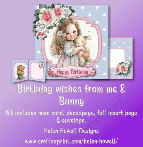 Birthday Wishes from me & Bunny - suitable for both Adults & Children