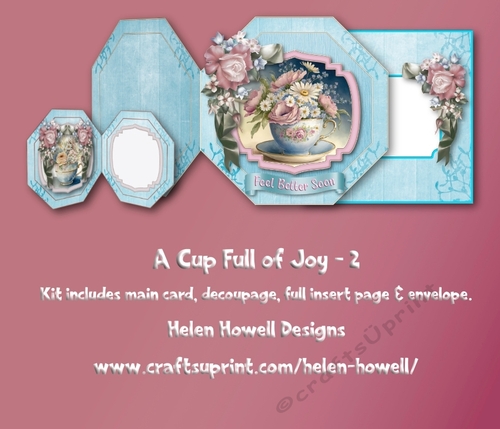 A Cup Full of Joy -2 - Octagonal Card - Multi Occasions.