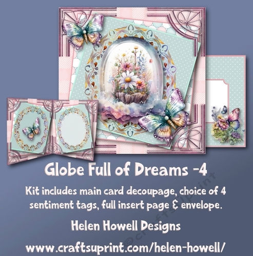 Globe full of Dreams - 4 - Multi Occasions Card