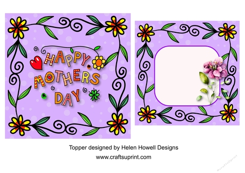 Happy Flowers Topper